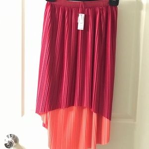 Dual tone high low skirt - Pink